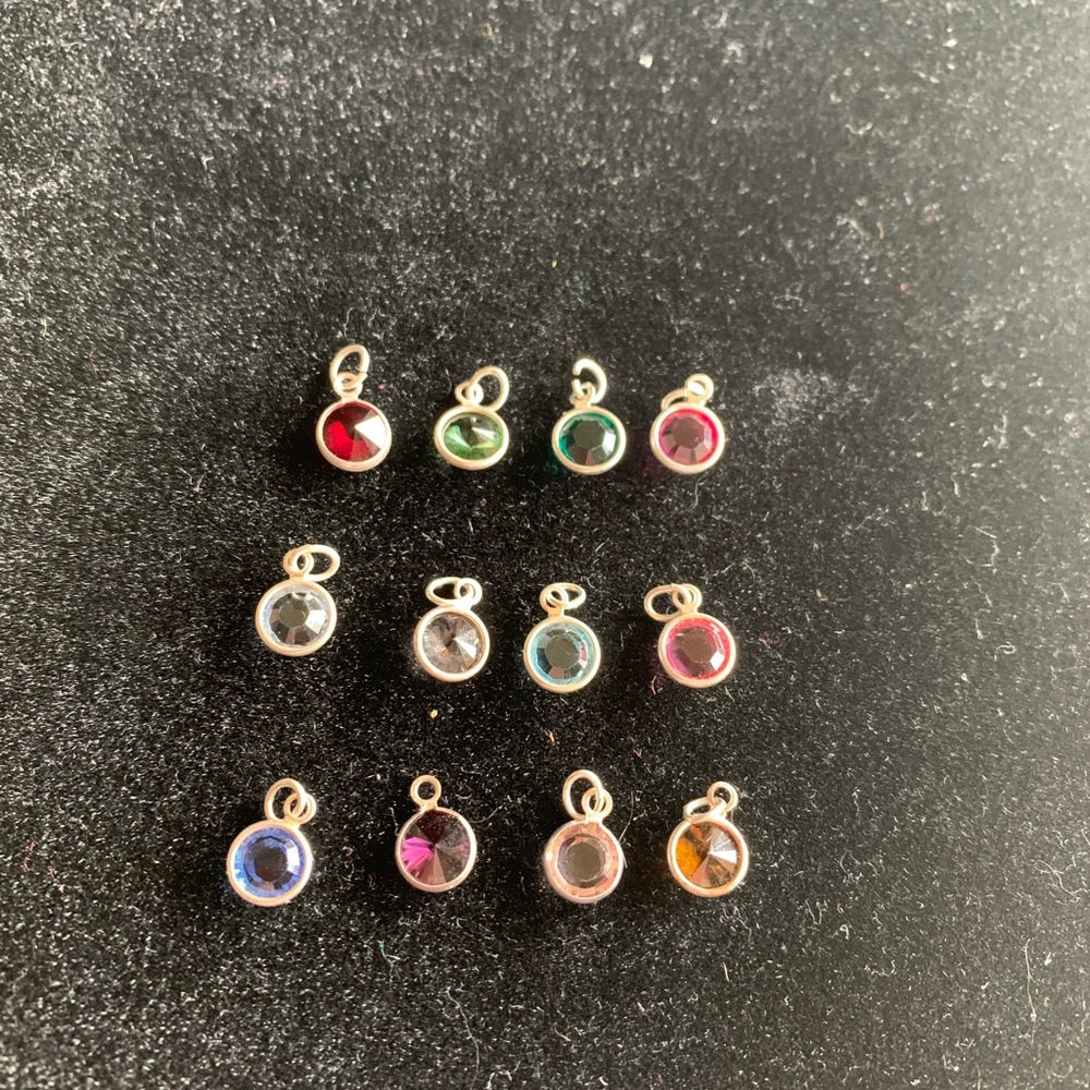 Loving Family Crystal Birthstone Month w 925 Silver Ring